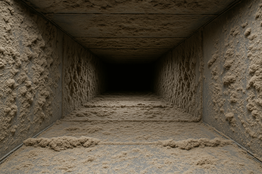 House dust comes from your ductwork