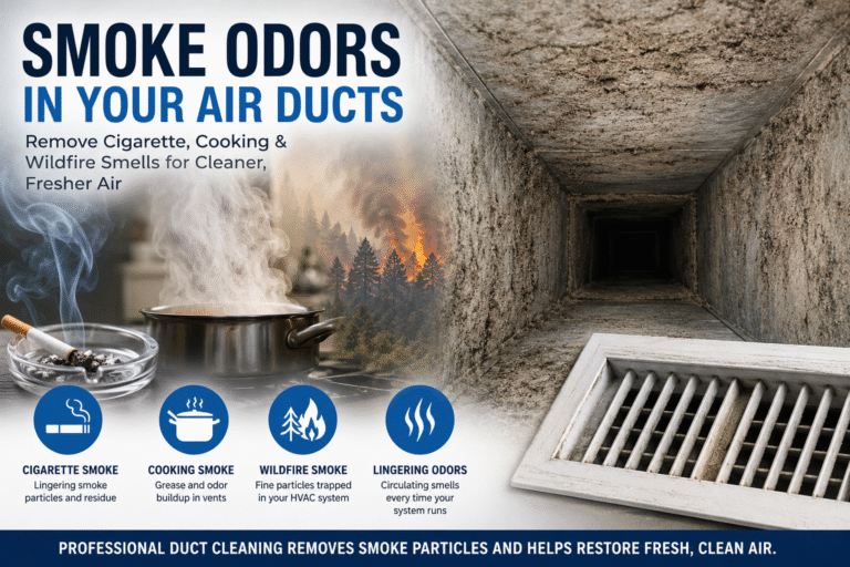 Smoke odors in ductwork and how to remove it